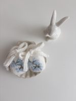 Embroidered Angora Baby Romper Set – Bonnet & Booties, Newborn Outfit - Image 5