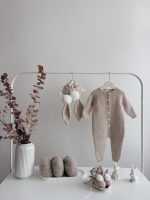 Alpaca Knit Bunny Romper Set – Easter Bonnet and Booties - Image 7