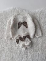 Merino Baby Angel Outfit – Knit Romper, Bonnet & Booties (Set of 4) - Image 5