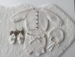 Merino Baby Angel Outfit – Knit Romper, Bonnet & Booties (Set of 4) - Image 6