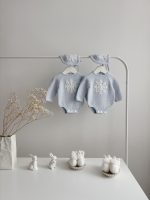 Merino Baby Romper and Bonnet Set – Snowflake Embroidery, 0-3 Months - Image 8