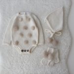 Long sleeve romper and bonnet - Set of 2 - Baby boy prop - Photo props - Baby photo prop - Baby boy - Baby outfit - Brown