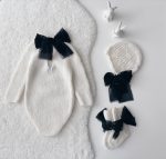 Baby Alpaca Knit Romper Set – Newborn Photo Props - Image 5