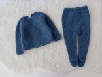 Alpaca Baby Outfit: Cardigan, Panties, and Bonnet - Knit Set - Image 6