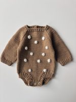 Merino Wool Deer Romper and Bonnet Set – Newborn Outfit, 0-3 Months - Image 5