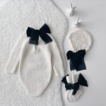 Baby Alpaca Knit Romper Set – Newborn Photo Props