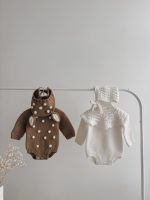 Merino Wool Deer Romper and Bonnet Set – Newborn Outfit, 0-3 Months - Image 9